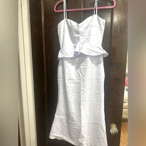 Light Blue Midi Dress